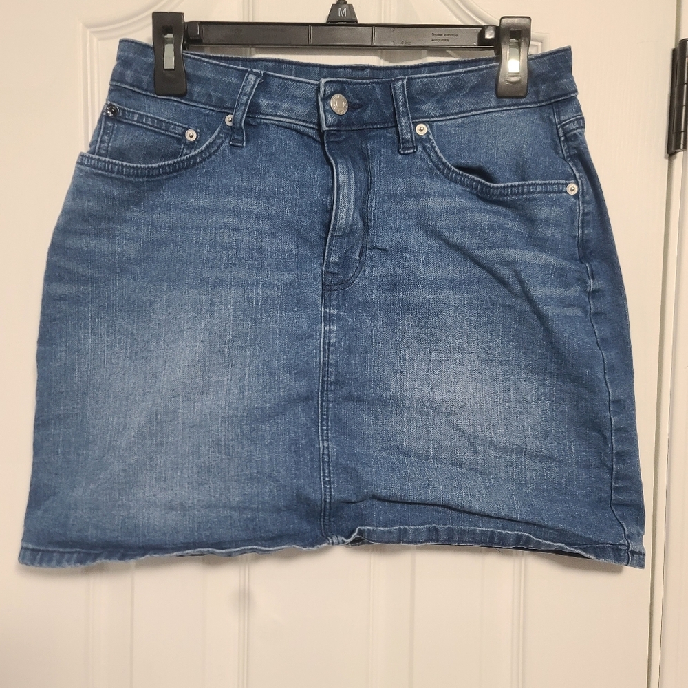 Calvin Klein blue jean skirt